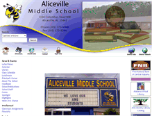 Tablet Screenshot of alicevillemiddle.net